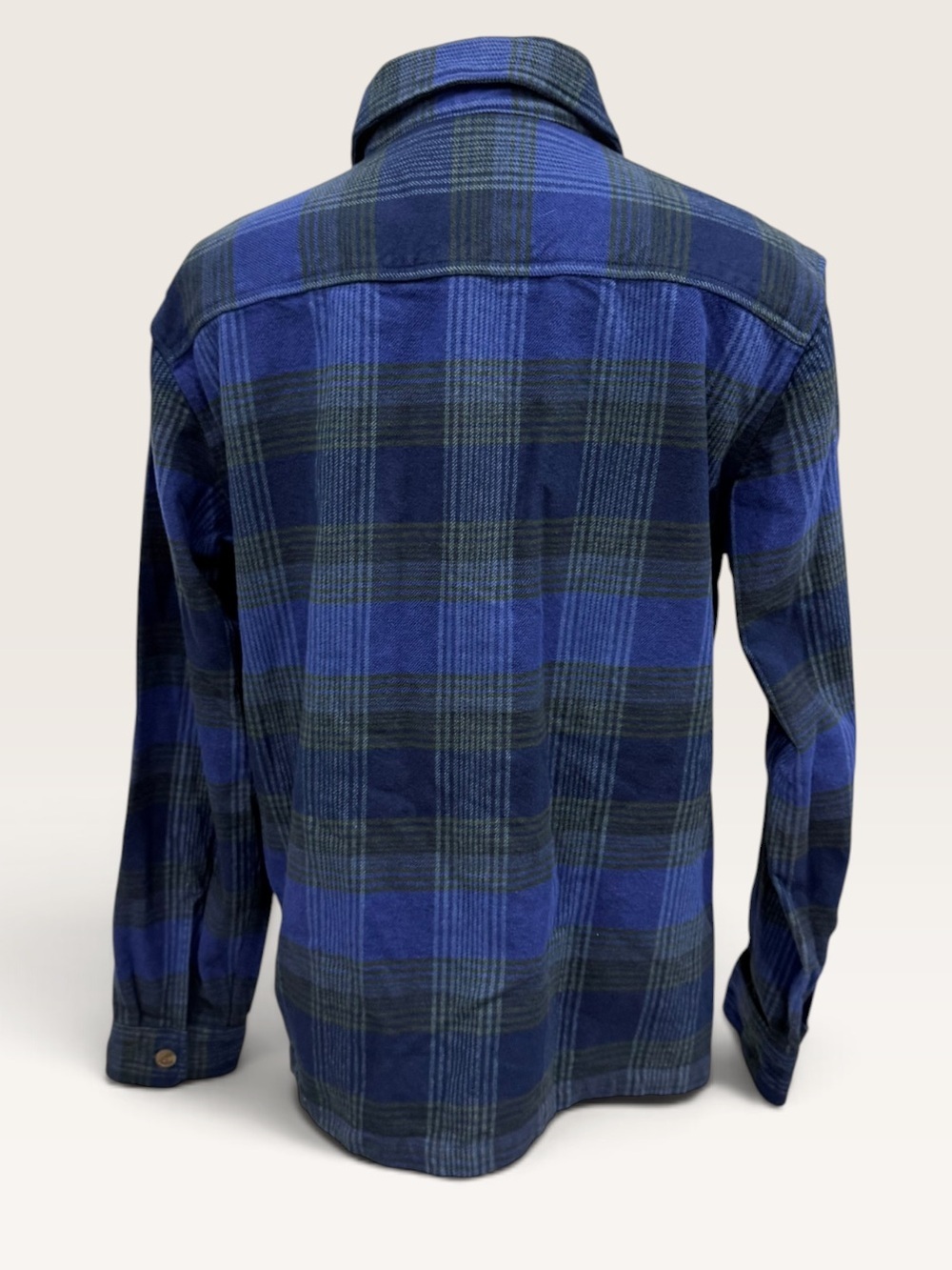 Marmot Mountain Works Men’s Incline Heavyweight Flannel Shirt Blue Plaid NWT - Picture 4 of 11